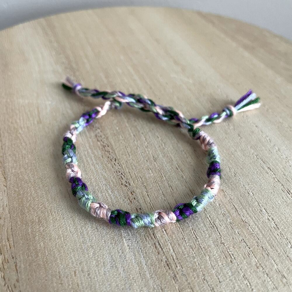 Khai Bracelet anklet trendy comfortable tie embroidery thread woven gift